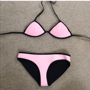Light pink authentic triangle swim suit